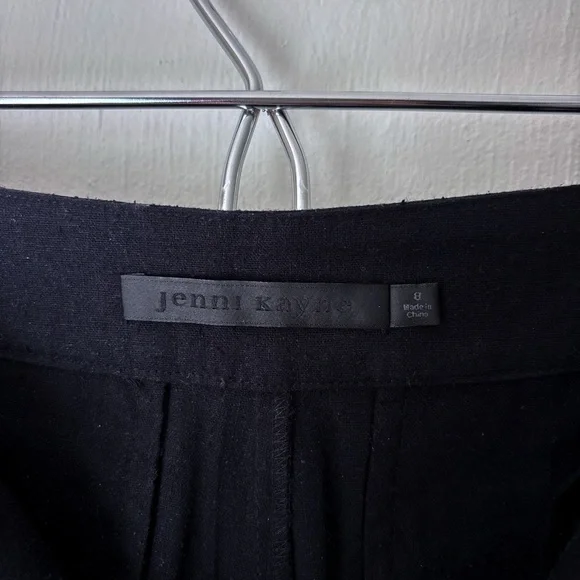 Jenni Kayne 100% Silk Textured Trousers (Silk Noil) Wide-Leg - Picture 4 of 6